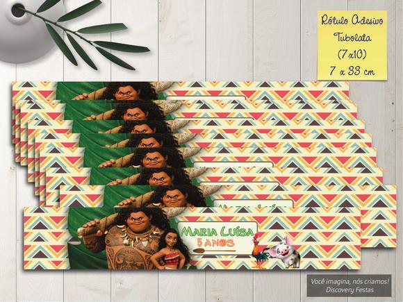 Rótulo Adesivo Tubolata Moana (7x10)
