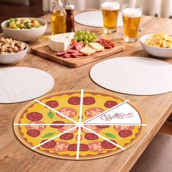 Sousplat Redondo Pizza (descartável - Papel Fotográfico)