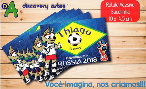 Rótulo Adesivo Sacola Copa do Mundo