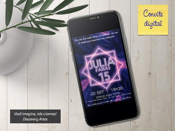 Convite Digital Debutante Euphoria