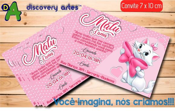 Convite Gatinha Marie