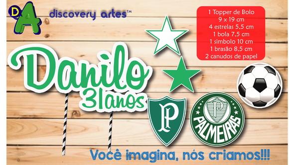Topper de Bolo Time de Futebol