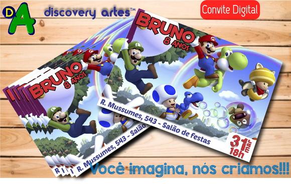Convite Digital Super Mario Bros