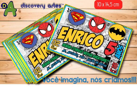 Convite Super Herois