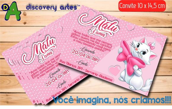 Convite Gatinha Marie