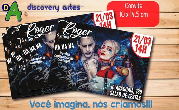 Convite Coringa e Arlequina