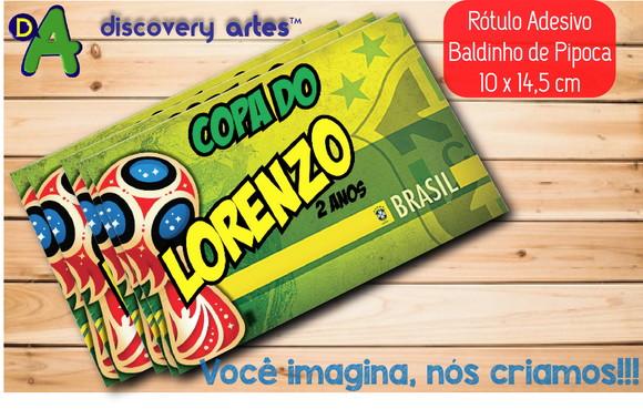 Rótulo Adesivo Baldinho Futebol