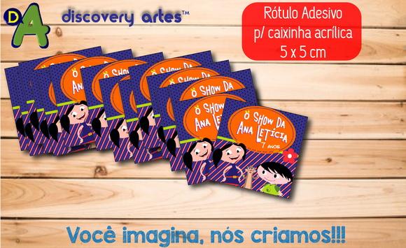 Rótulo Adesivo Caixinha Show da Luna