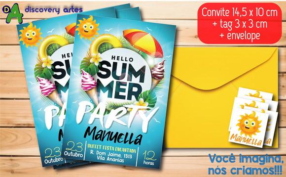 Convite Festa Pool Party