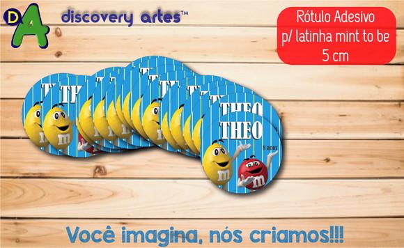 Rótulo Adesivo Latinha M&m