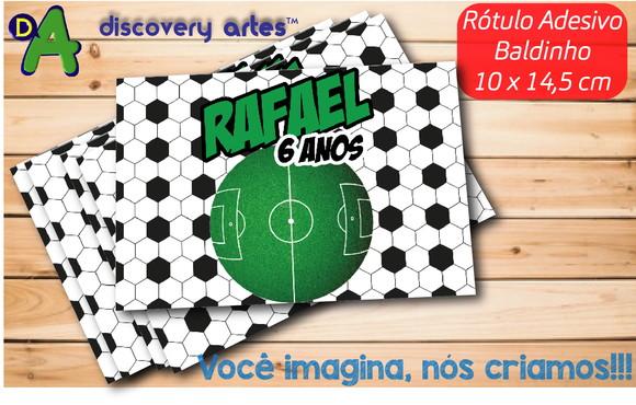 Rótulo Adesivo Baldinho Futebol