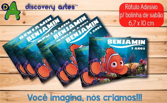 Rótulo Adesivo Bolinha de Sabão Procurando Nemo