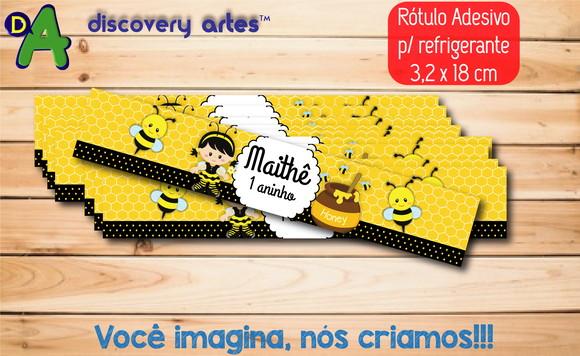 Rótulo Adesivo Refrigerante Abelhinha