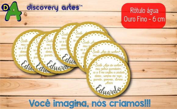 Rótulo Adesivo Água Ouro Fino Batizado