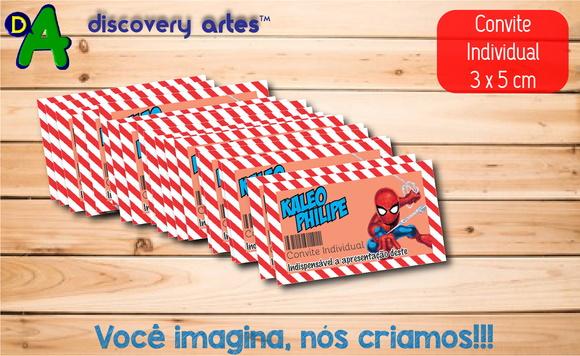 Convite Individual Homem Aranha
