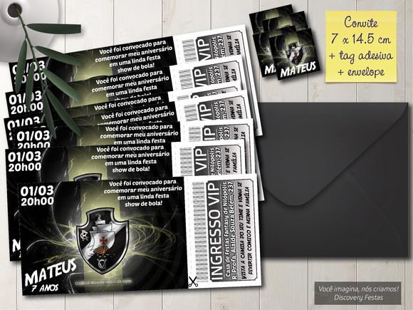 Convite Ingresso Time de Futebol