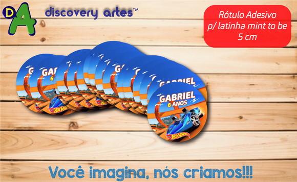 Rótulo Adesivo Latinha Hot Wheels