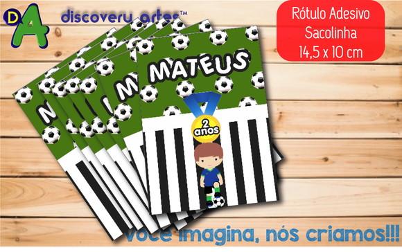 Rótulo Adesivo Sacola Futebol