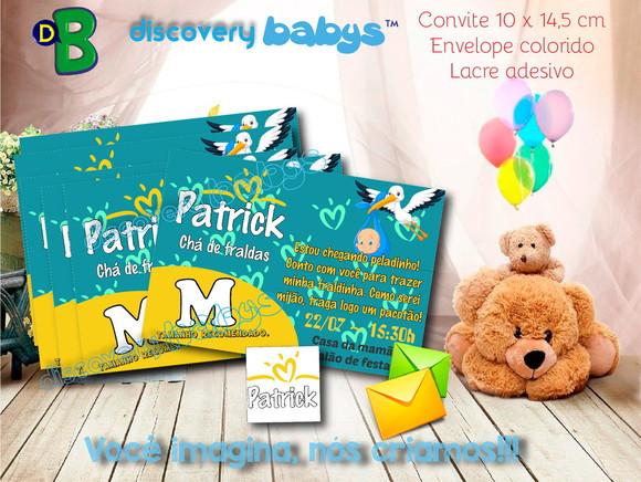 Convite Chá de Bebê Pampers