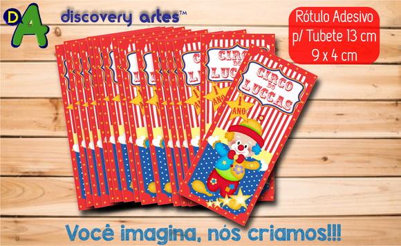 Rótulo Adesivo Tubete Circo