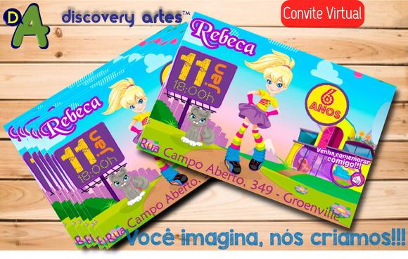 Convite Digital Polly Pocket