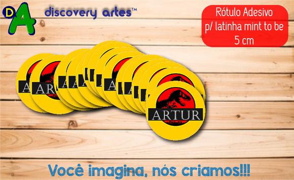 Rótulo Adesivo Latinha Jurassic Park