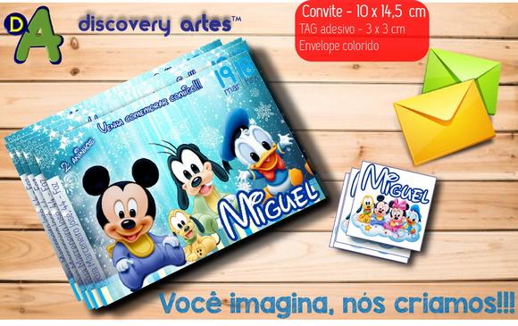 Convite Mickey Baby