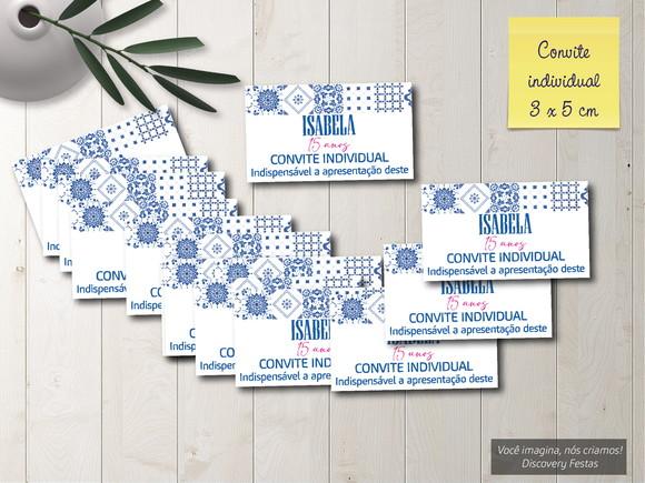 Convite Individual Mammamia 15 Anos