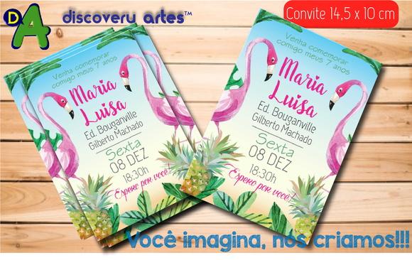 Convite Flamingo