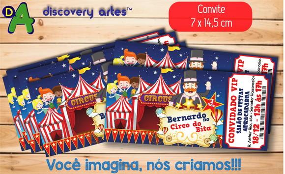 Convite Ingresso Mundo Bita - Circo do Bita