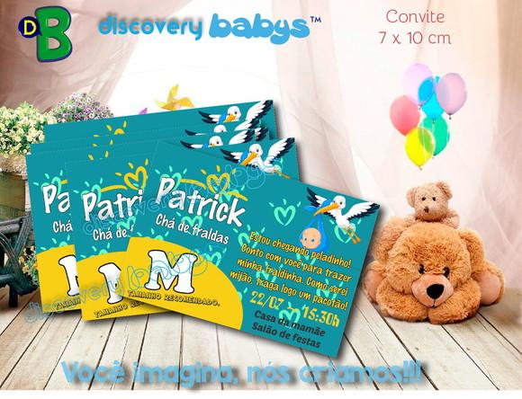 Convite Chá de Bebê Pampers
