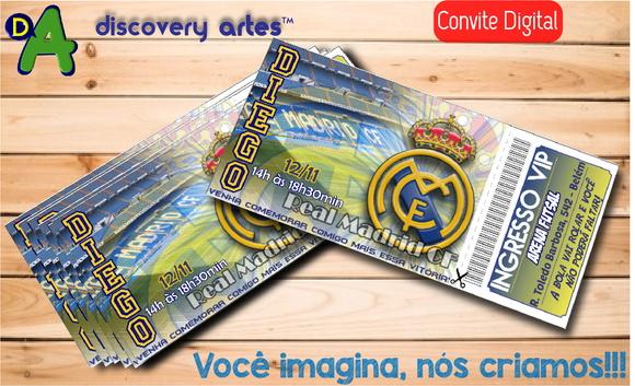 Convite Ingresso Digital Real Madrid