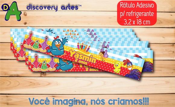 Rótulo Adesivo Refrigerante Galinha Pintadinha