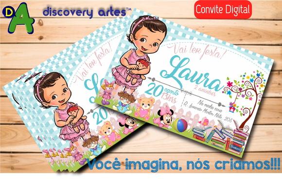Convite Digital Bonequinha de pano