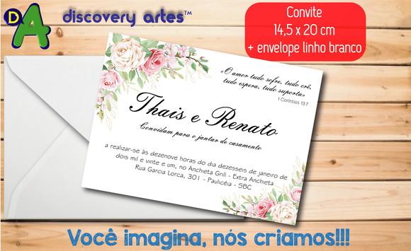 Convite de Casamento Tradicional