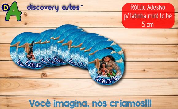 Rótulo Adesivo Latinha Moana