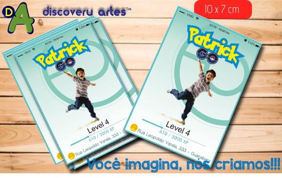 Convite Pokemon Go com Foto