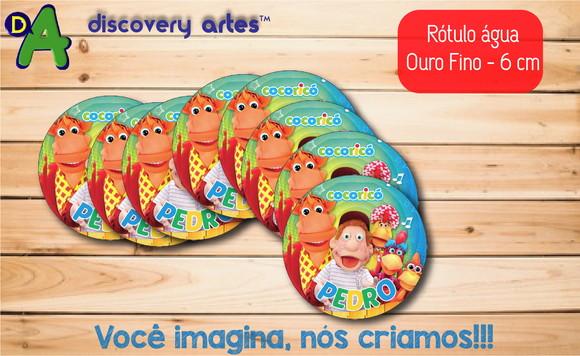 Rótulo Adesivo Água Ouro Fino Cocorico