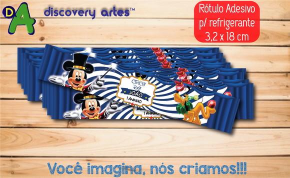Rótulo Adesivo Refrigerante Circo do Mickey
