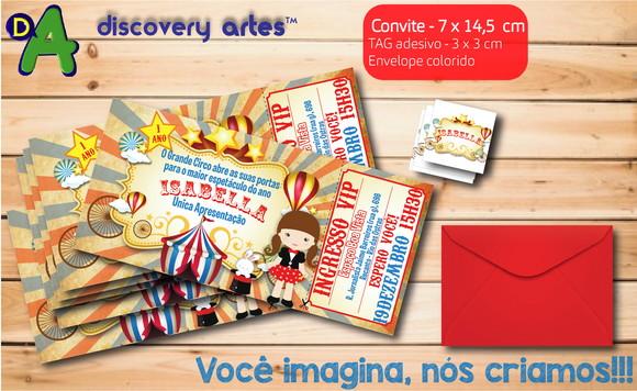Convite Ingresso Circo