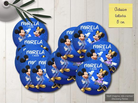 Rótulo Adesivo Latinha Mickey 50 Anos