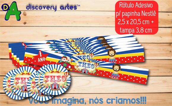 Rótulo Adesivo Papinha Circo c/ Tampa