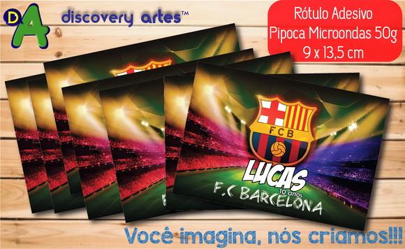 Rótulo Adesivo Pipoca de Microondas Barcelona