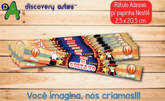 Rótulo Adesivo Papinha Circo