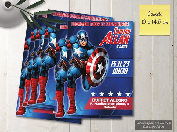 Convite Capitão America