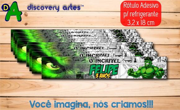 Rótulo Adesivo Refrigerante Hulk