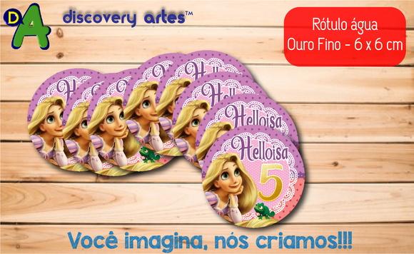 Rótulo Adesivo Água Ouro Fino Rapunzel