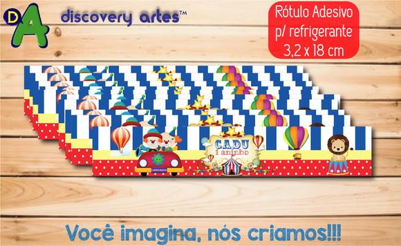 Rótulo Adesivo Refrigerante Circo
