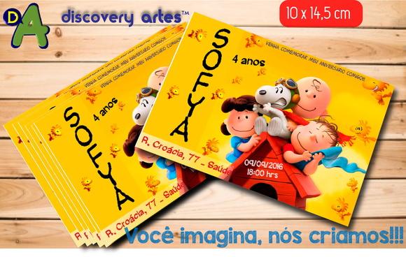 Convite Snoopy
