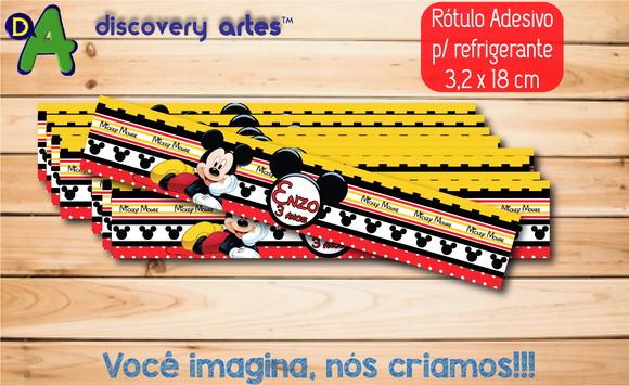 Rótulo Adesivo Refrigerante Mickey